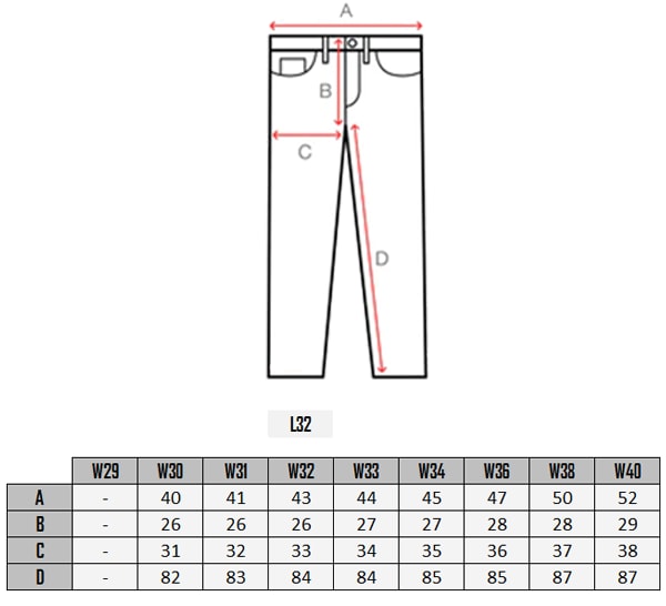  Tabela rozmiarow Spodnie Skórzane Cargo Salvatoro – Czarne 