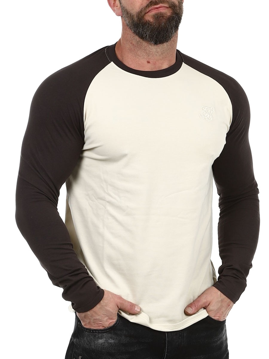 27976 Muscle Fit SikSilk Longsleeve - Beige Brown_3.jpg