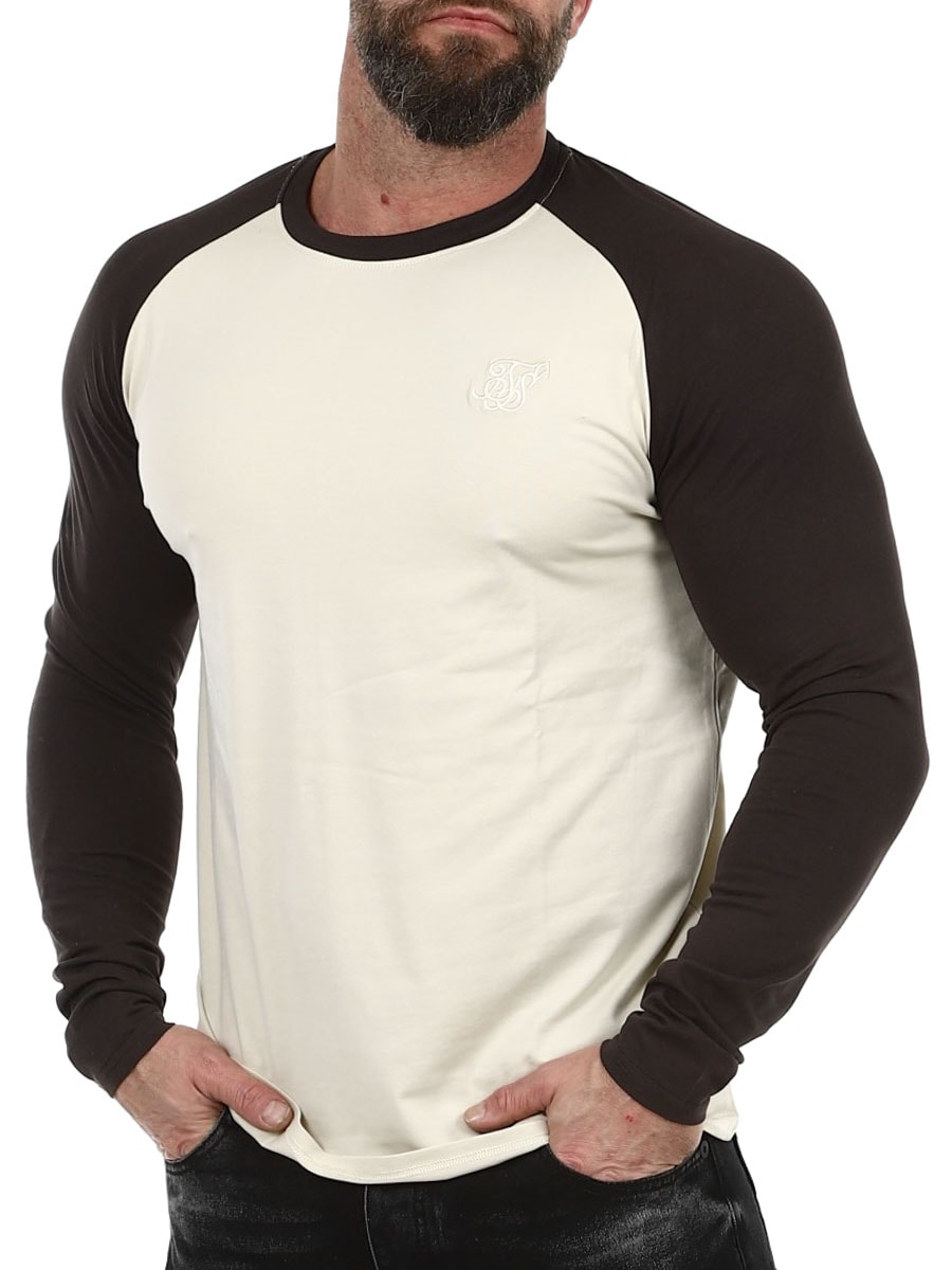 27976 Muscle Fit SikSilk Longsleeve - Beige Brown_4.jpg