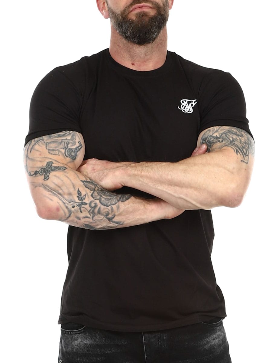 28541 Essentials SikSilk T-shirt - Black_5.jpg
