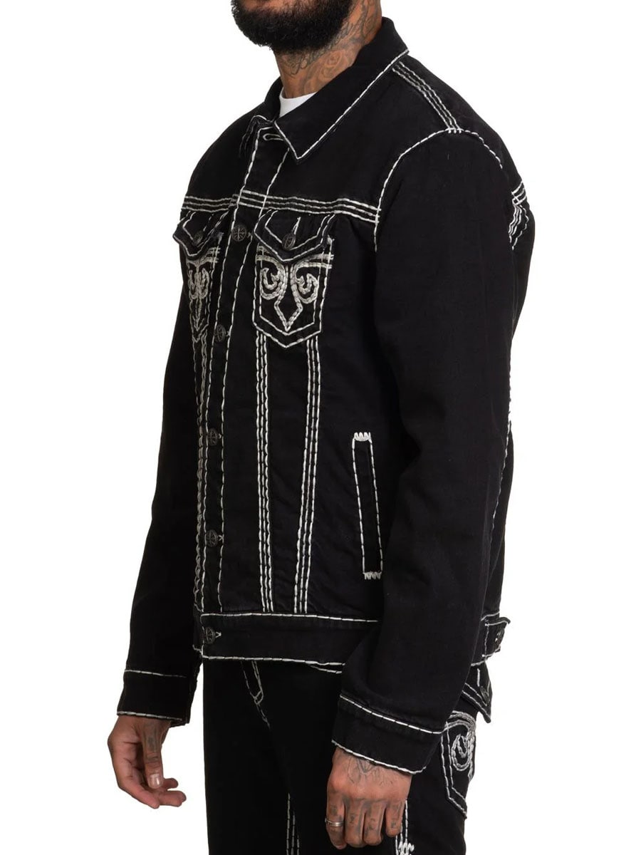 Affliction Black Jeansjacka - Svart 22.jpg