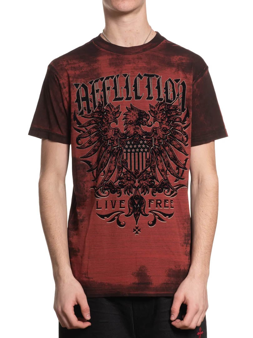 Affliction Interstellar T-shirt - red.jpg