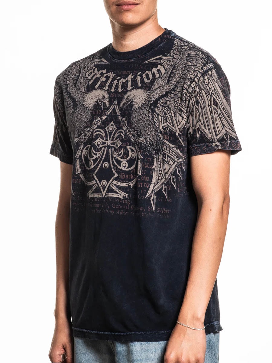 Affliction Skyward Crown 3 T-shirt - Washed Black.jpg