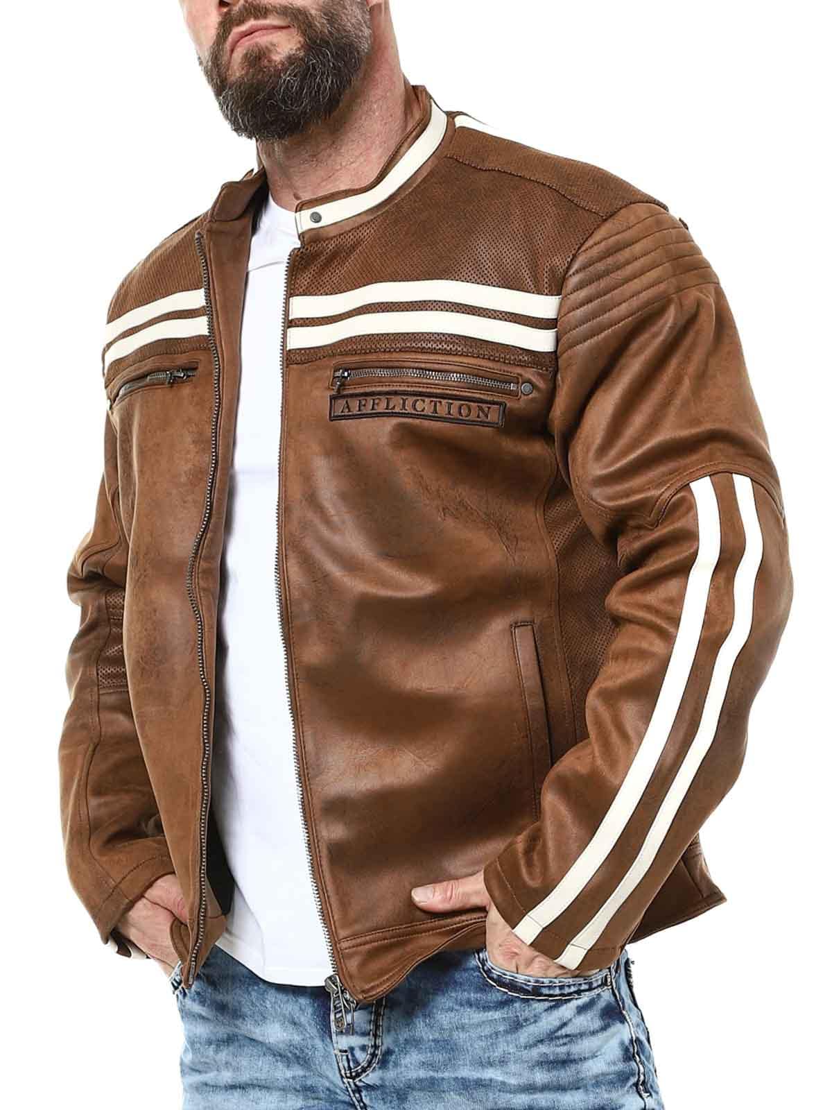 Affliction Trident PU Skinnjacka - Brown Lars_3.jpg