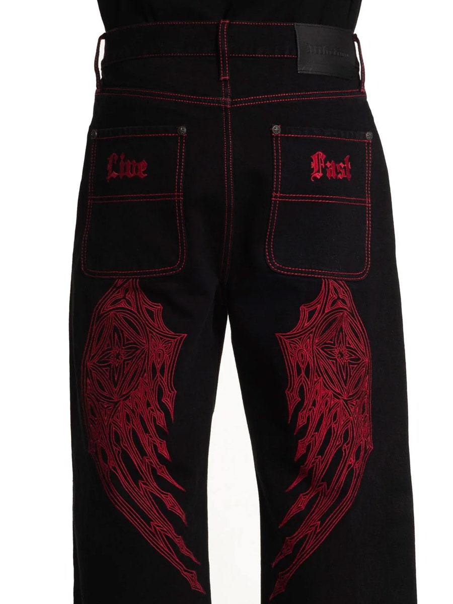 Affliction Wide Leg Wings Jeans - 3 Black Red.jpg