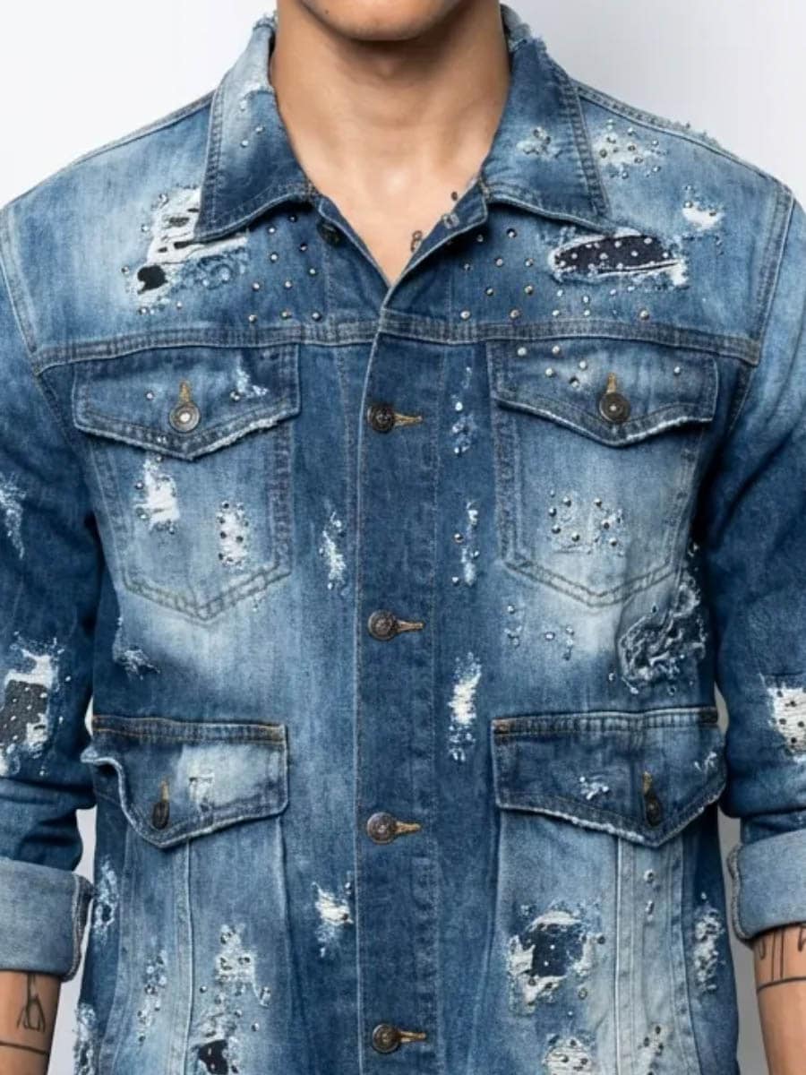 B-1836-blue Sander Kingz Jeansjacka 2.jpg