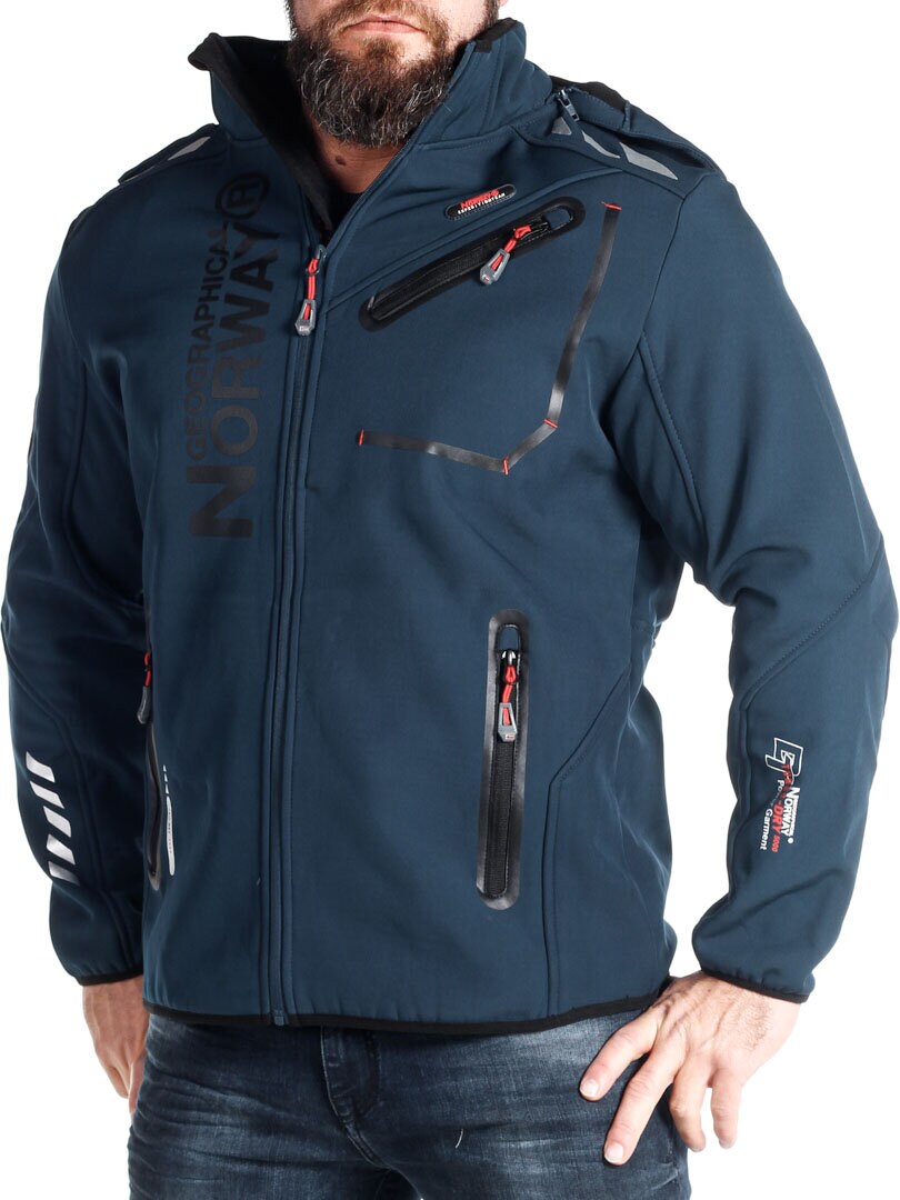 Luzern Geo Norway Softshell - Granatowy