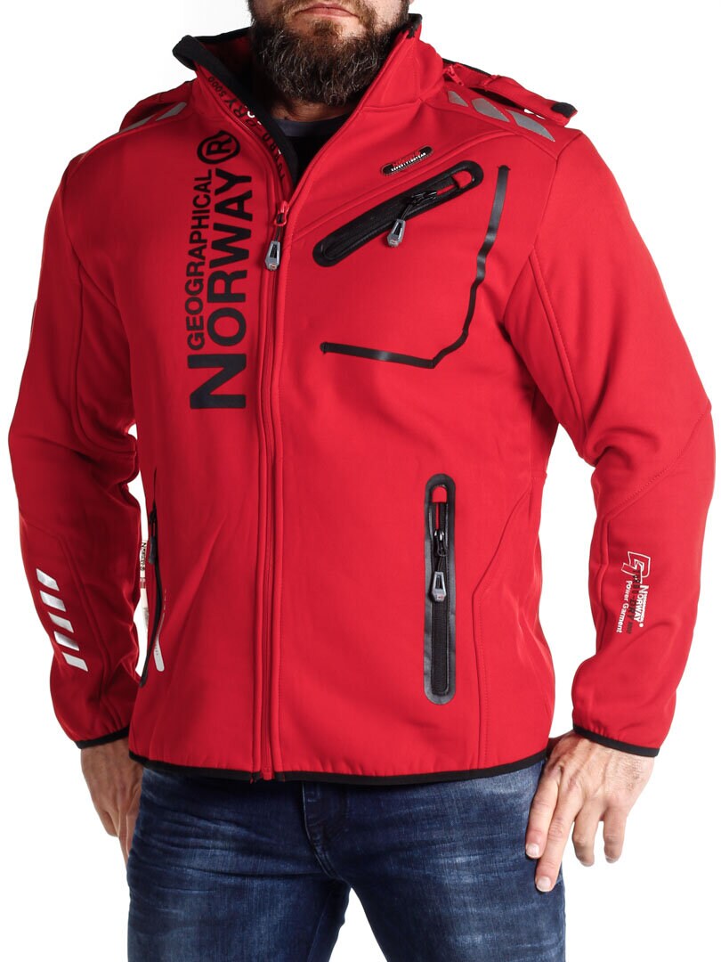 Luzern Geo Norway Softshell - Czerwony