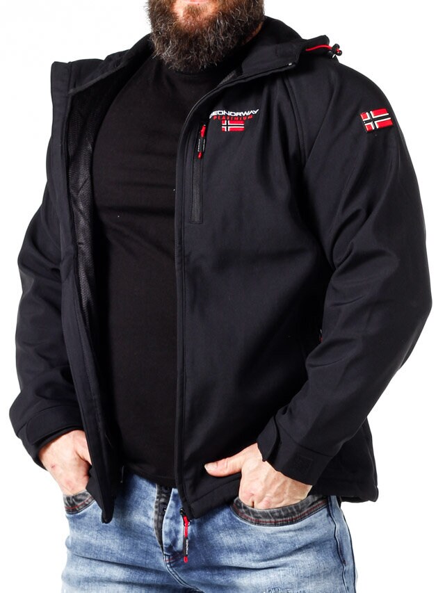 Softshell Takito Geo Norway -  Czarny