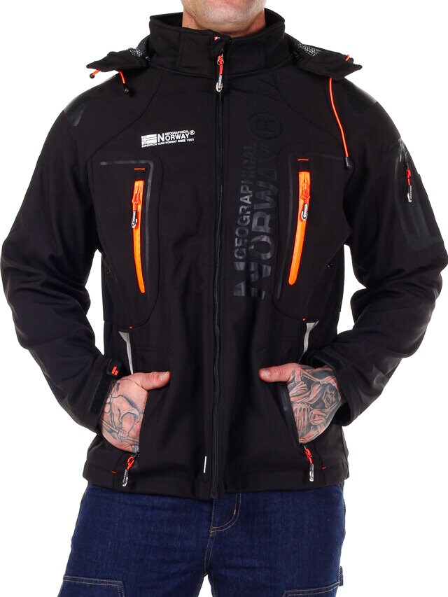 Softshell Glazer - Czarny/Pomarańczowy