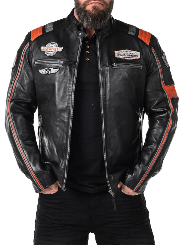 Kurtka Skórzana RD Premium Rider - Czarna