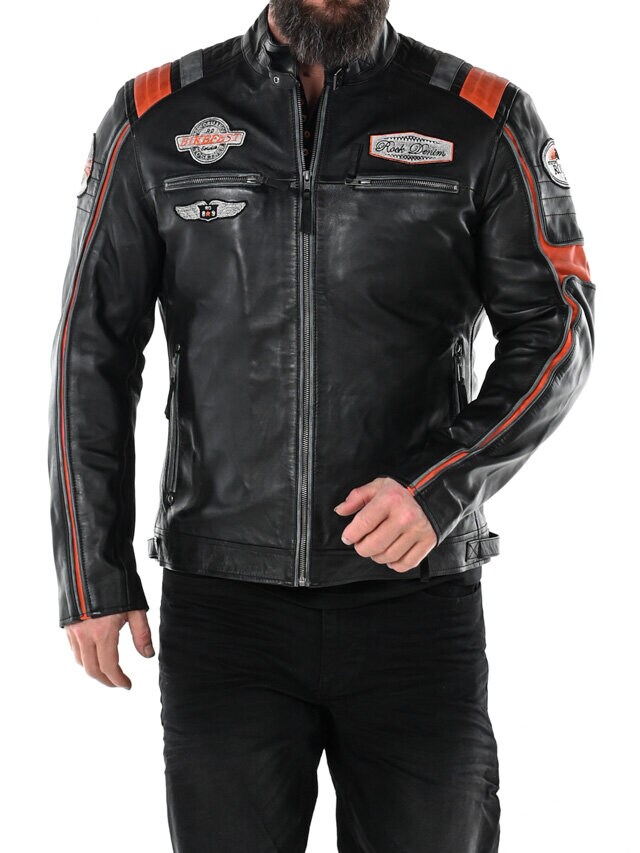 Kurtka Skórzana RD Premium Rider - Czarna