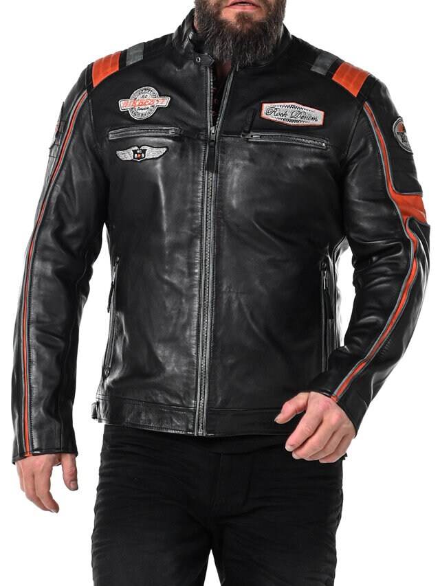 Kurtka Skórzana RD Premium Rider - Czarna