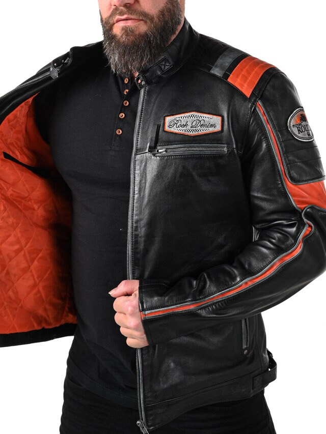 Kurtka Skórzana RD Premium Rider - Czarna