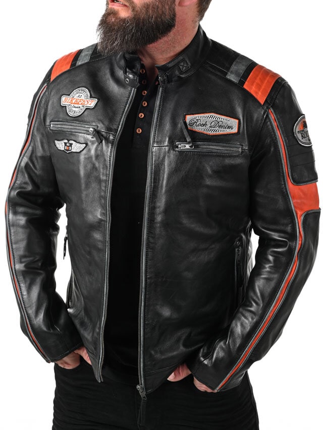 Kurtka Skórzana RD Premium Rider - Czarna