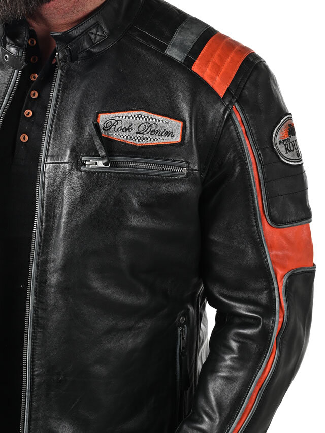 Kurtka Skórzana RD Premium Rider - Czarna