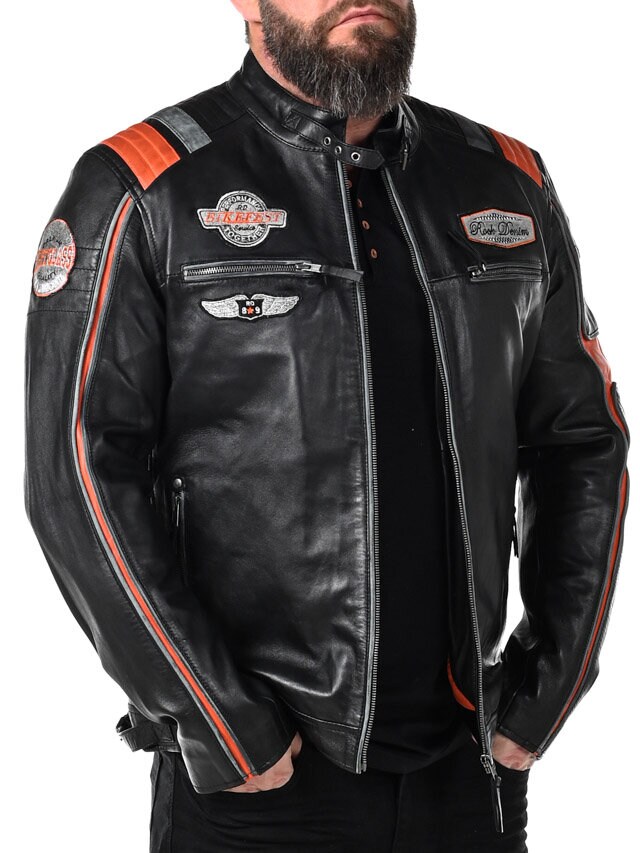 Kurtka Skórzana RD Premium Rider - Czarna