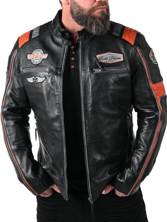 Kurtka Skórzana RD Premium Rider - Czarna