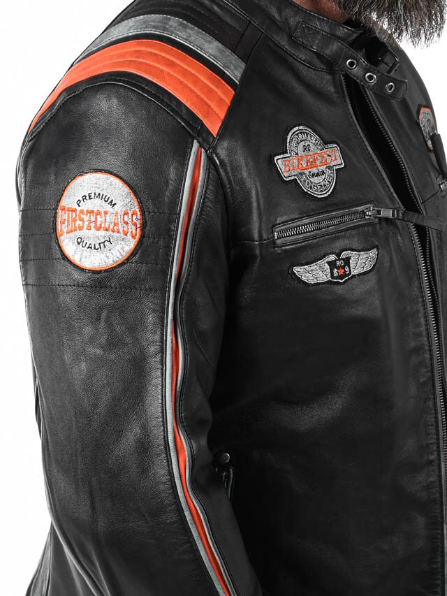 Kurtka Skórzana RD Premium Rider - Czarna