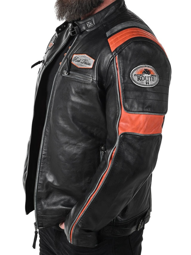 Kurtka Skórzana RD Premium Rider - Czarna