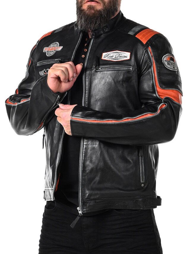 Kurtka Skórzana RD Premium Rider - Czarna
