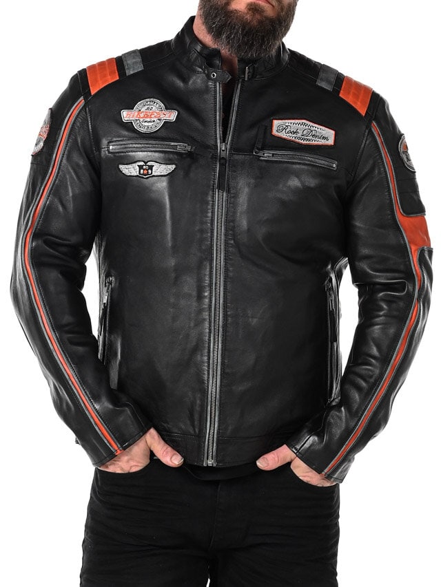 Kurtka Skórzana RD Premium Rider - Czarna