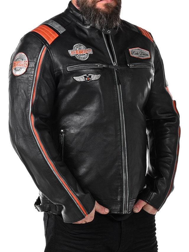 Kurtka Skórzana RD Premium Rider - Czarna