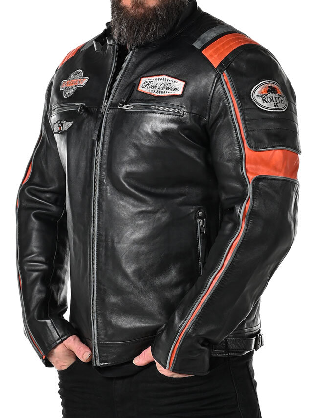 Kurtka Skórzana RD Premium Rider - Czarna