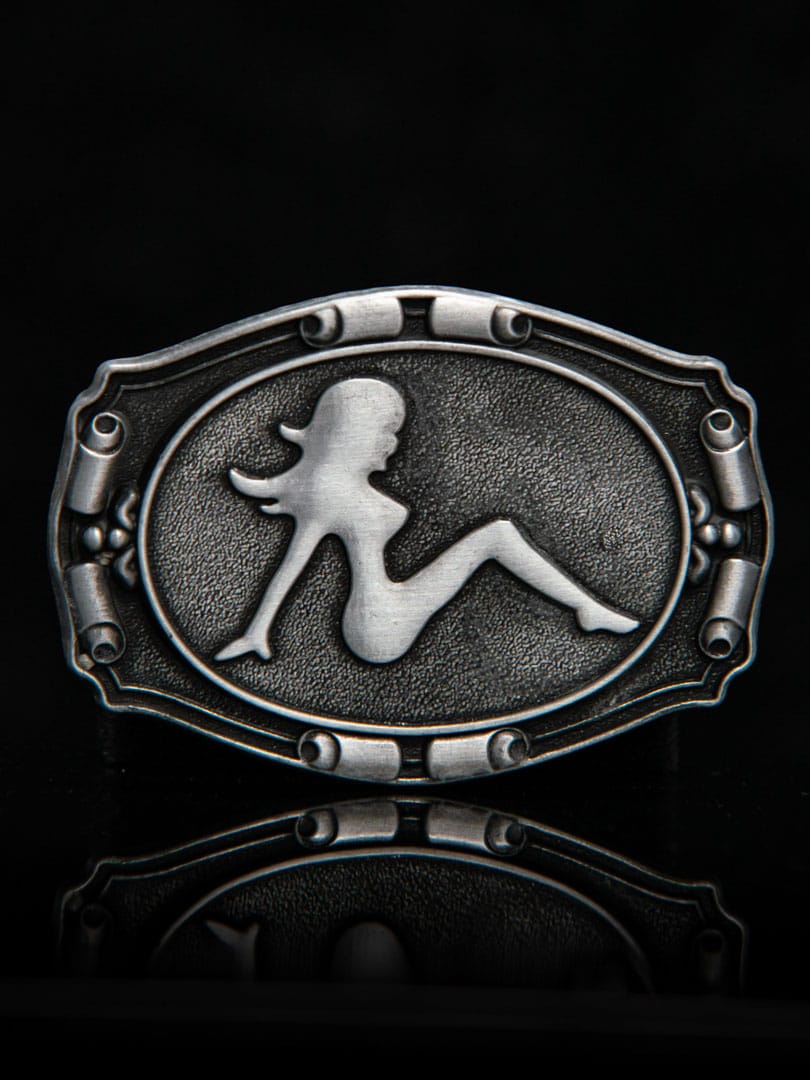 Klamra Girl Rider - Srebrna/Czarna