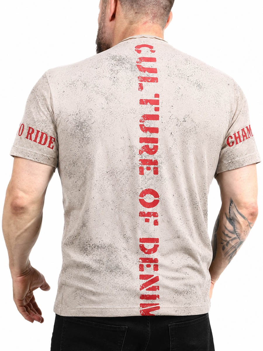 Born To Ride T-shirt Brown back.jpg