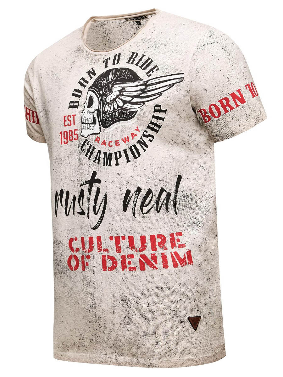 Born To Ride T-shirt Brown front 1.jpg