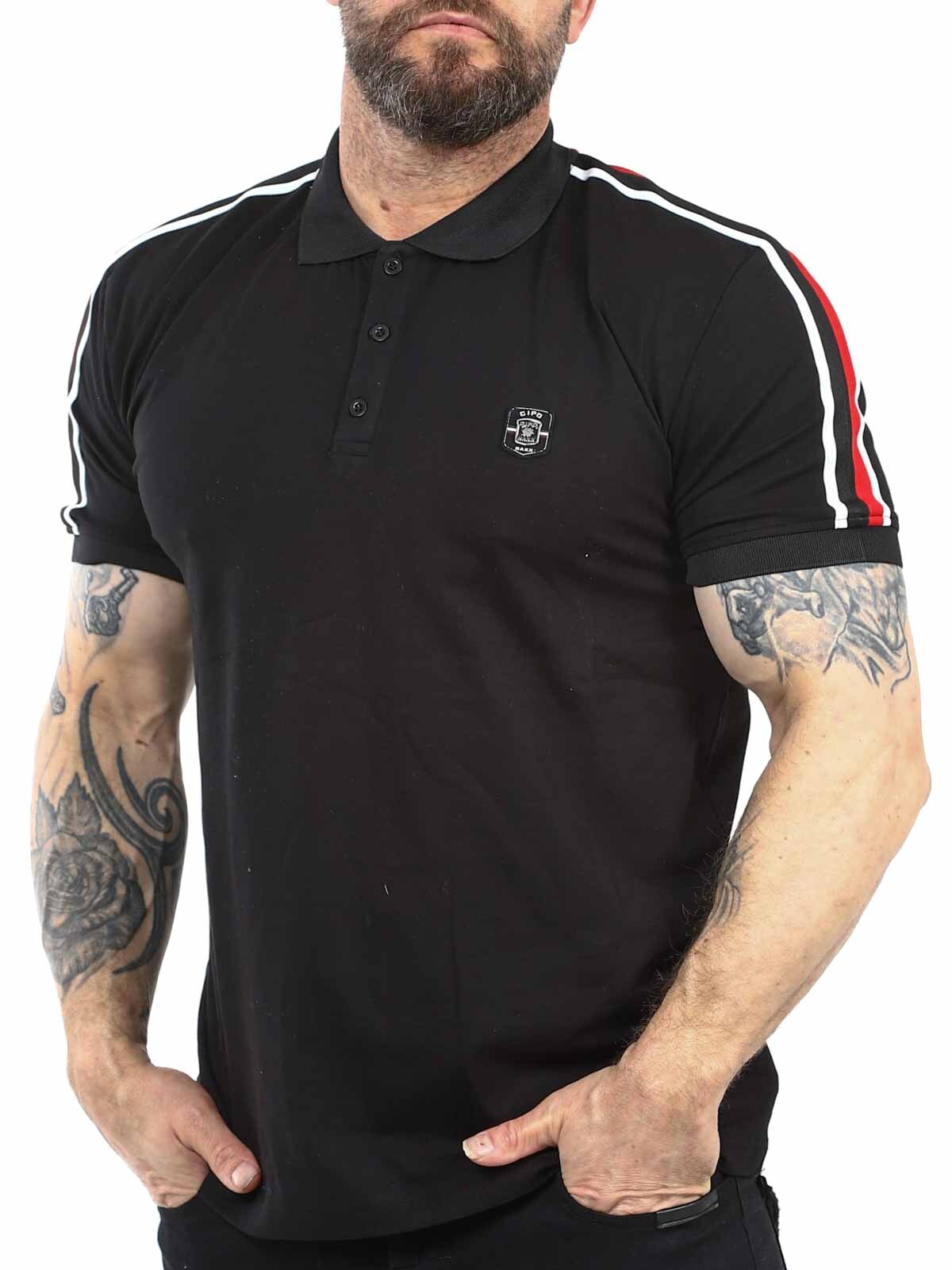 CT801 Cane Cipo Baxx Polo T-shirt  Black_3.jpg