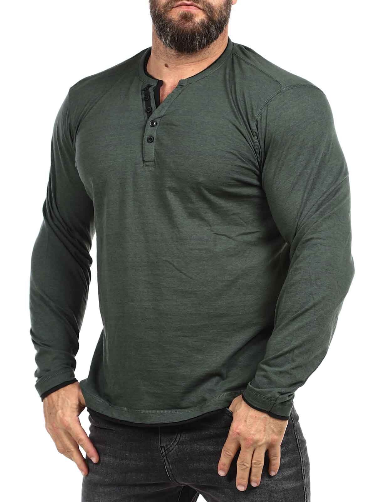 Bluza Grandad Blend - Zielona