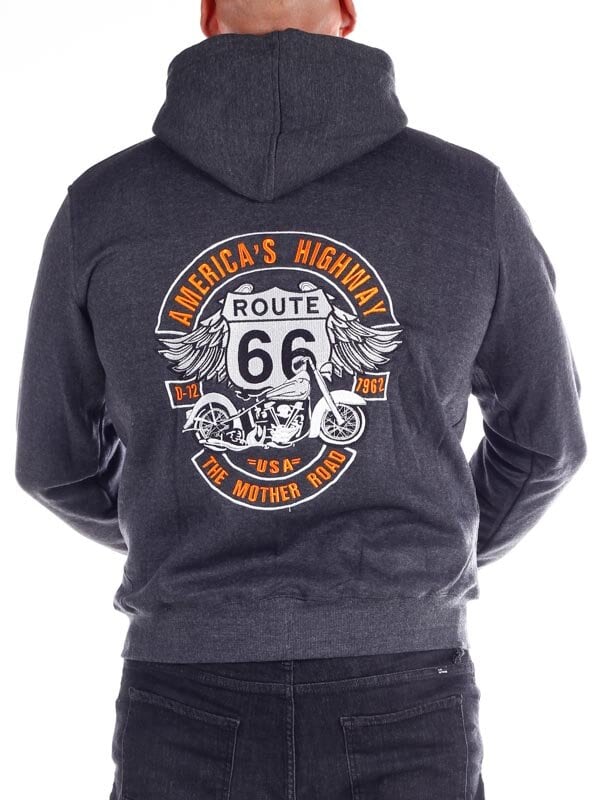 Bluza z kapturem Highway D12 - Ciemnoszara
