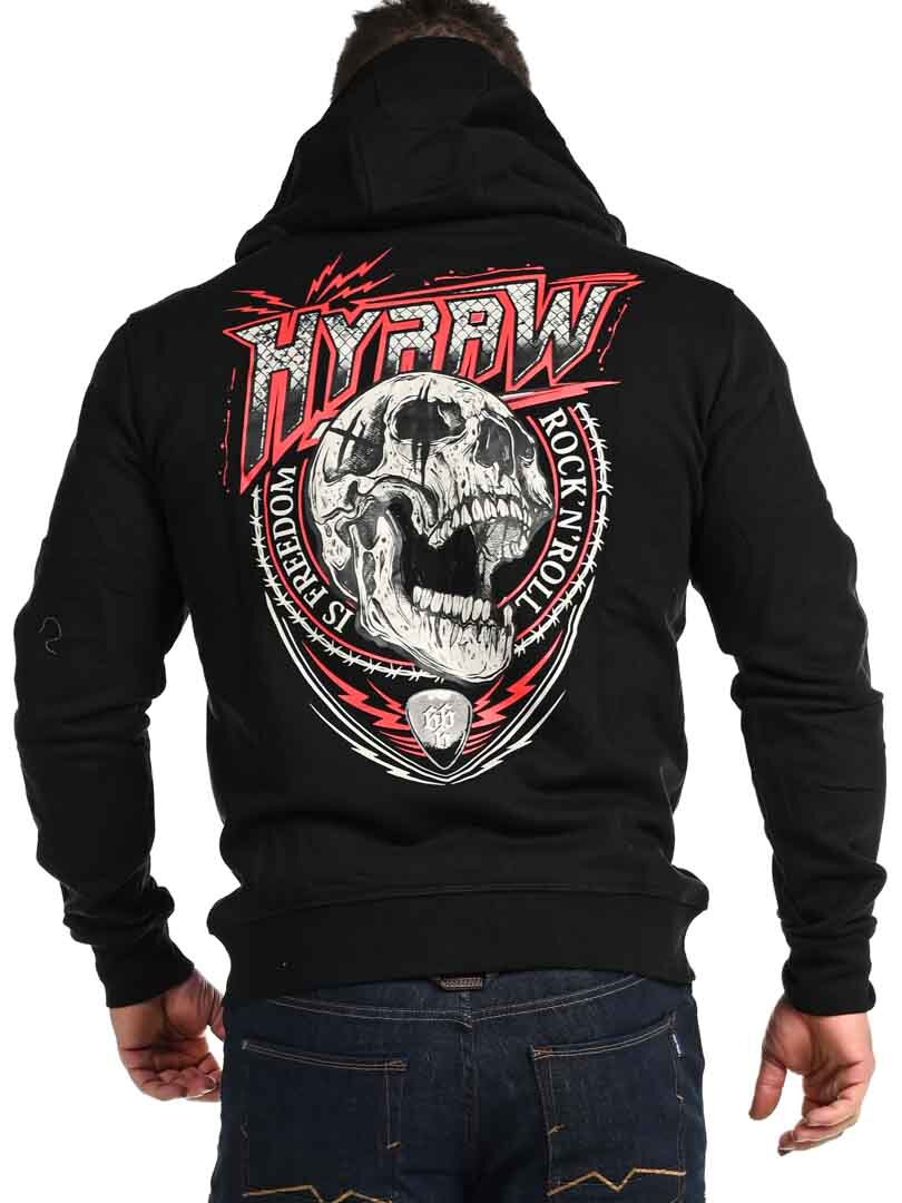 Bluza z Kapturem Hyraw Rock N Roll - Czarna
