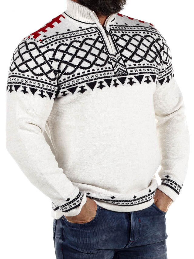Kaszmirowy Sweter RD Balder - Kremowy