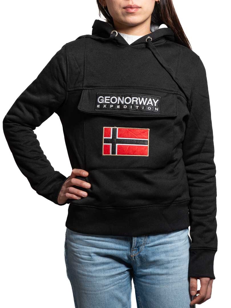 Bluza z Kapturem Gardon Geo Norway - Czarna