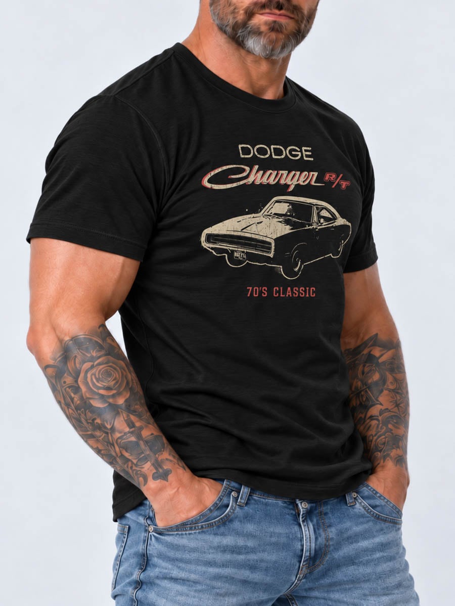 Dodge Vintage Charger RT T-shirt 4.jpg