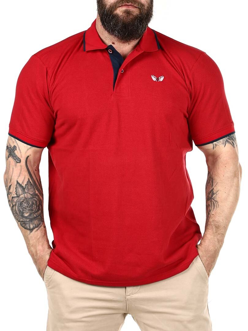 Koszulka Polo Ossian Carisma - Czerwona