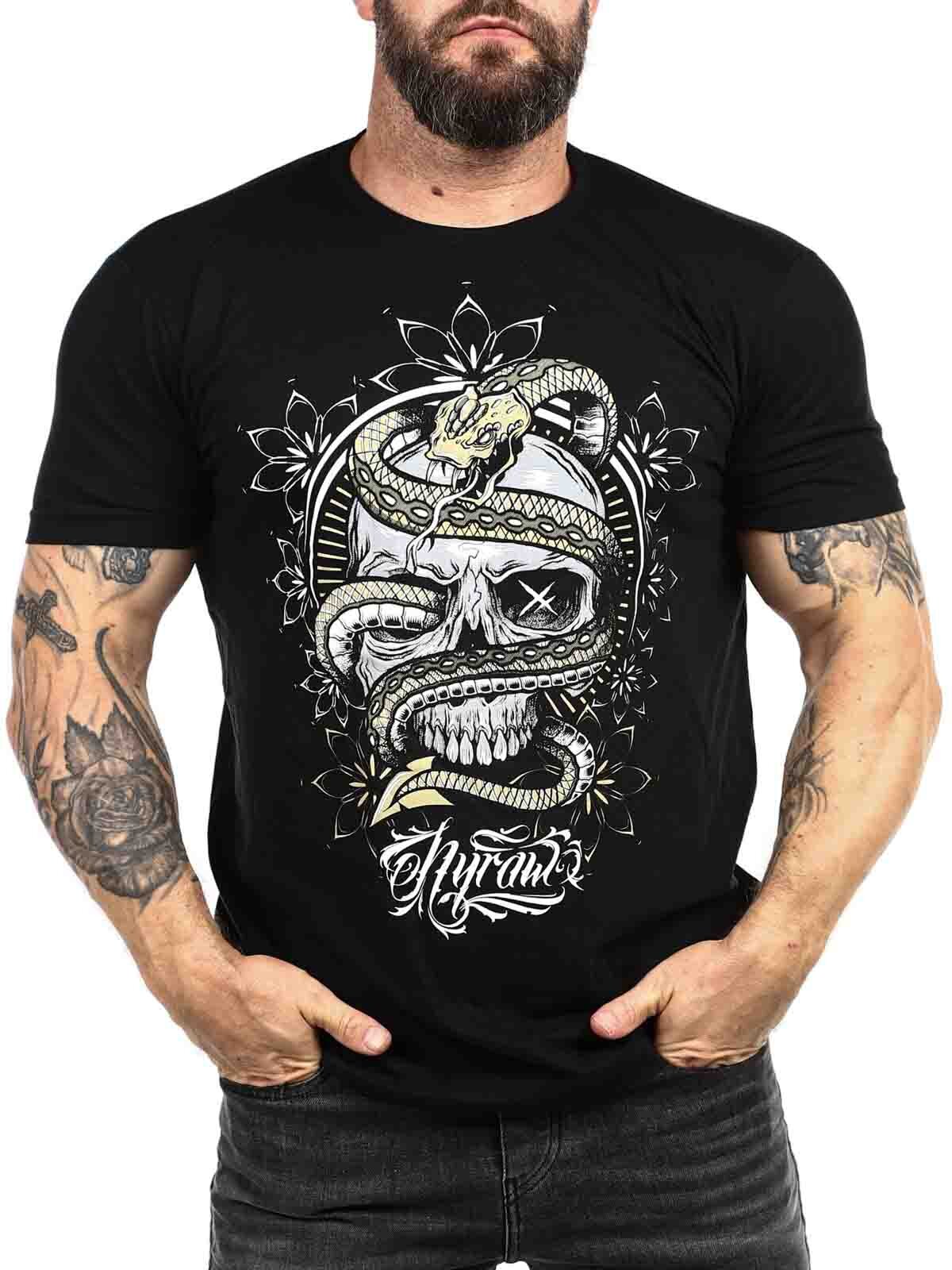 T-shirt Hyraw Snake Of Death - Czarny