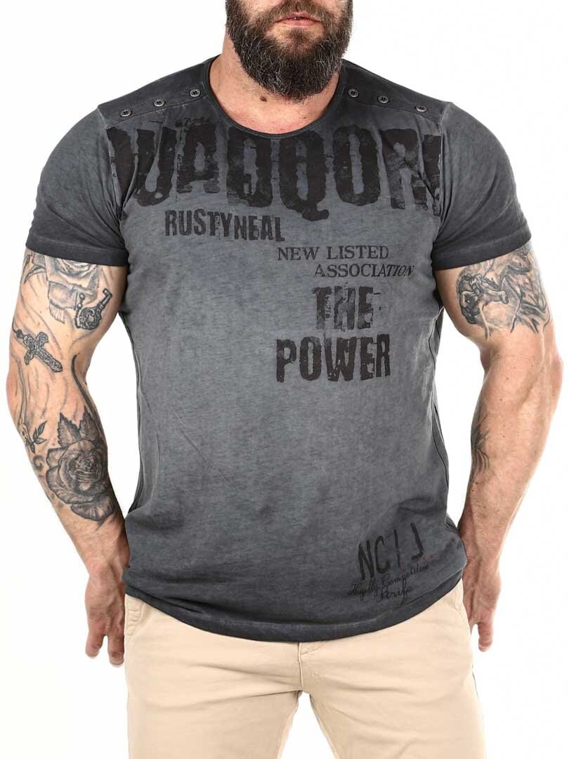 T-shirt Power Rusty Neal - Ciemnoszary