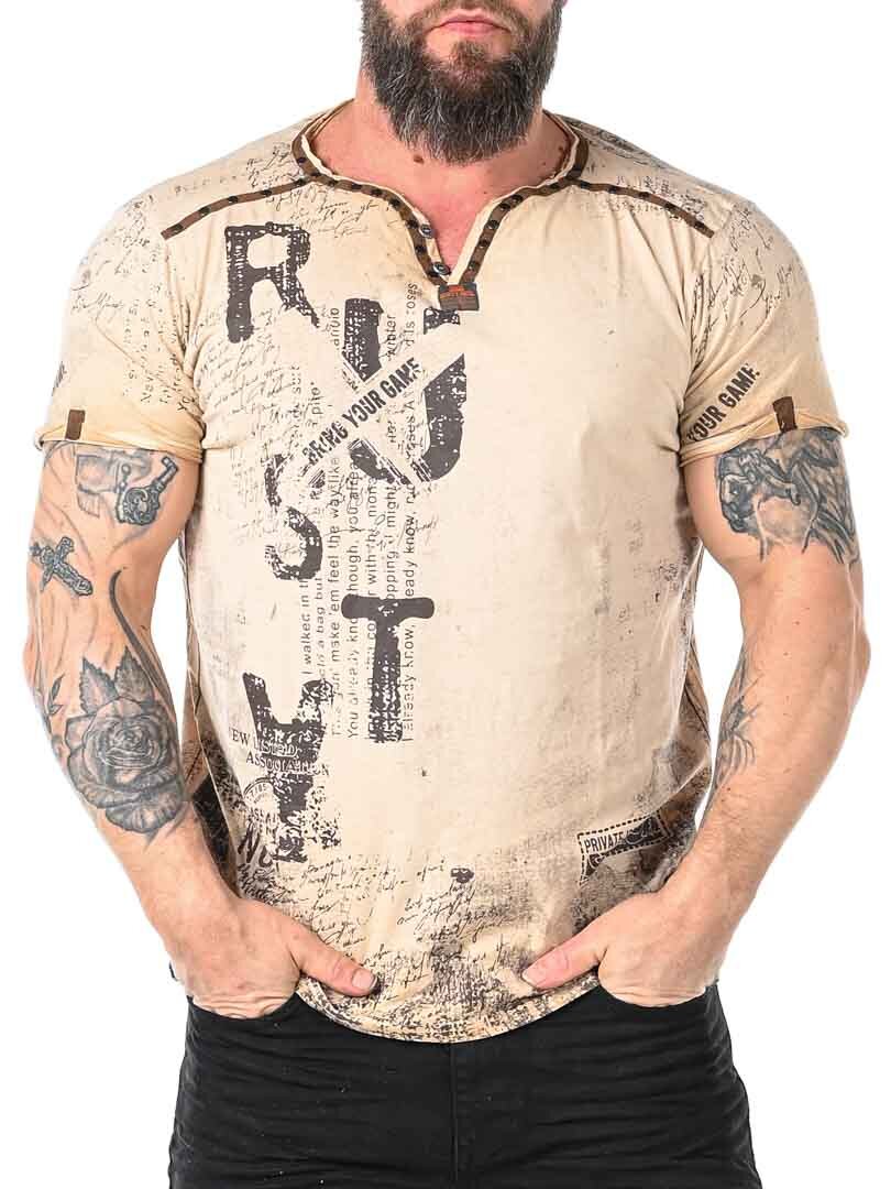 T-shirt Mezzo Rusty Neal - Beżowy