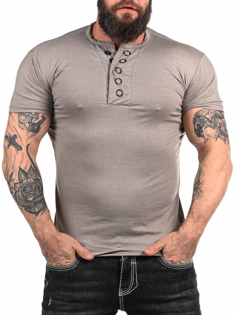 T-shirt RD Button - Szary