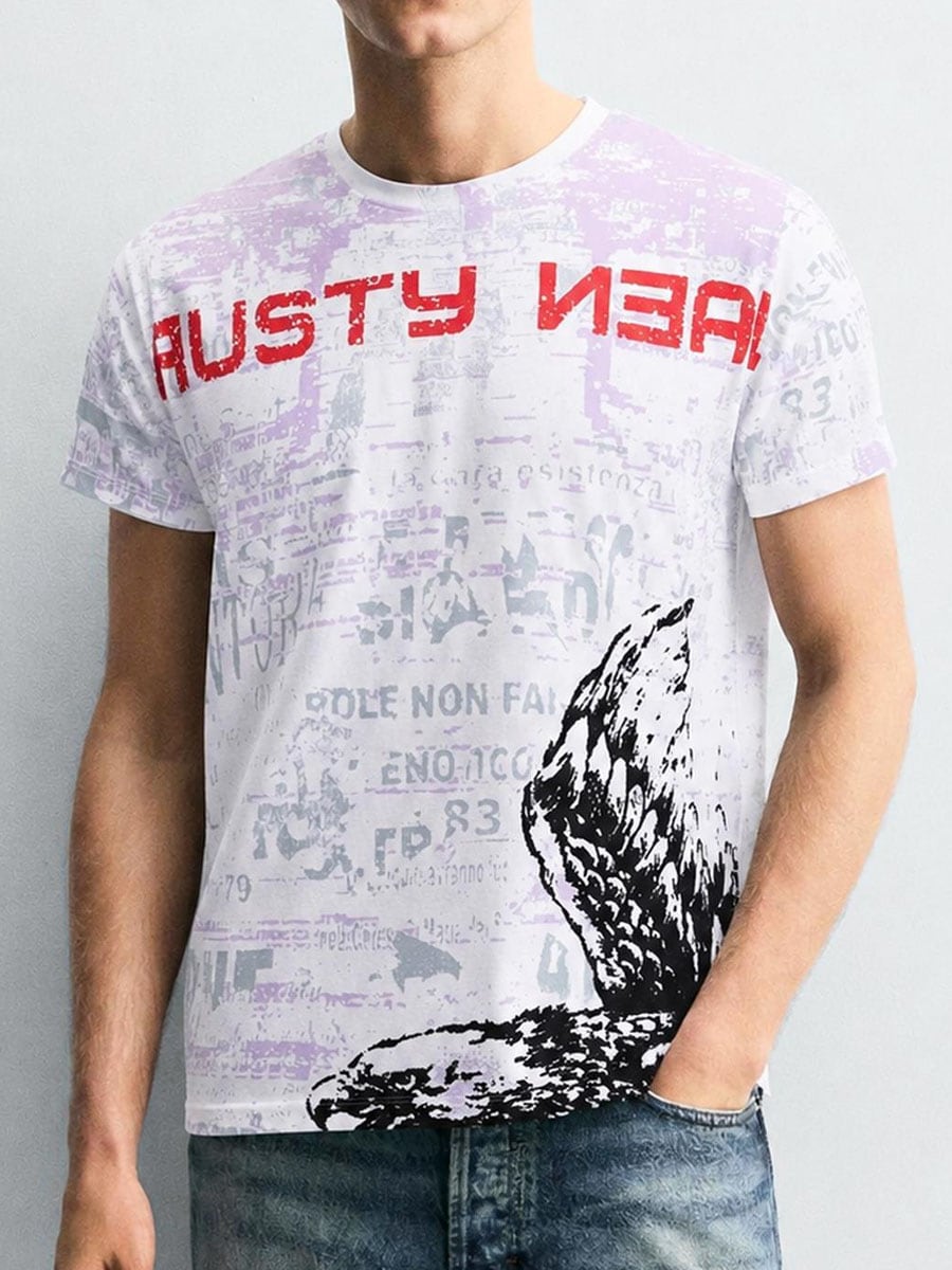 Eagle Script T-shirt white.jpg