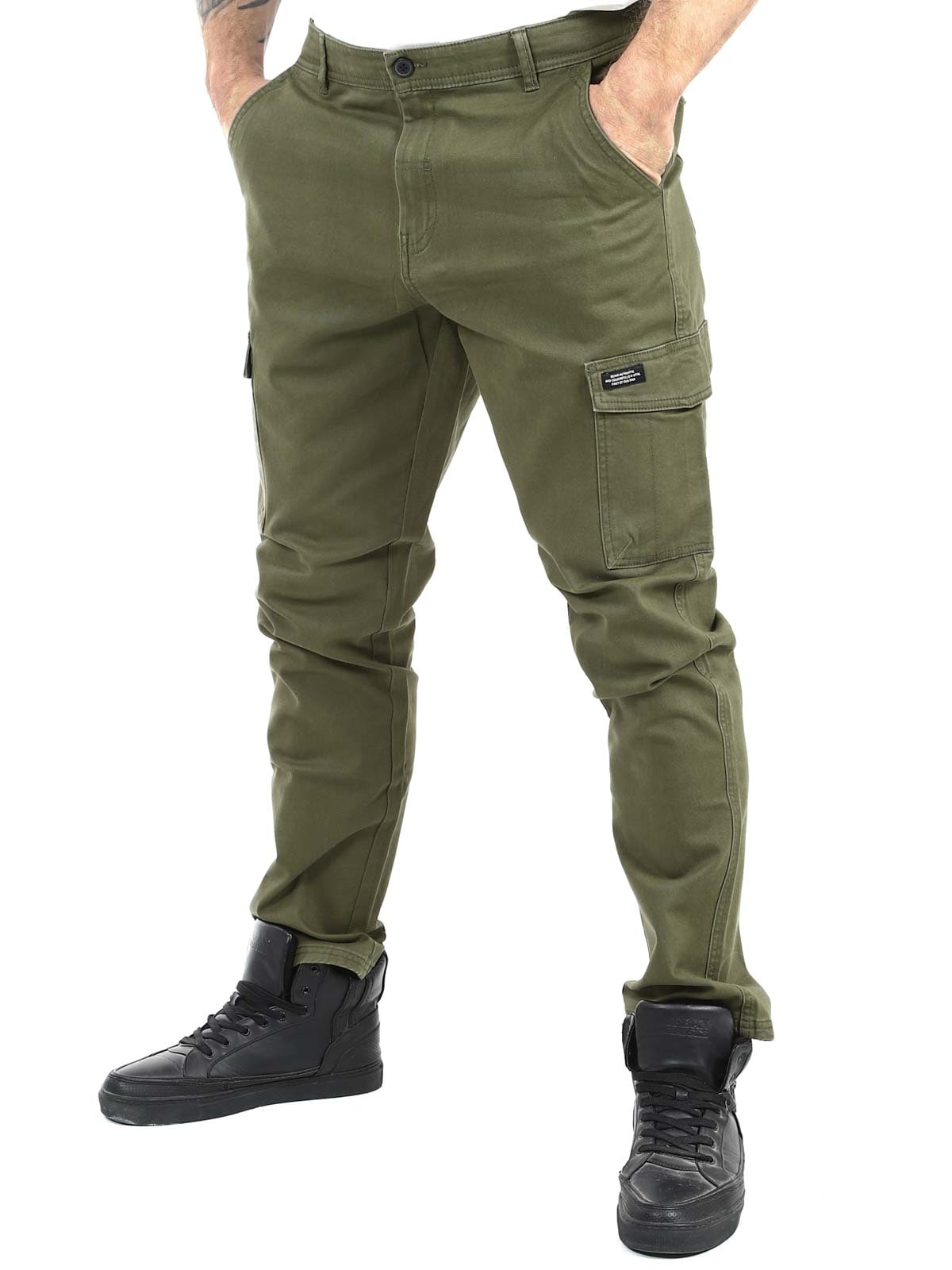 Ednan Blend Cargo Byxor - green_3.jpg