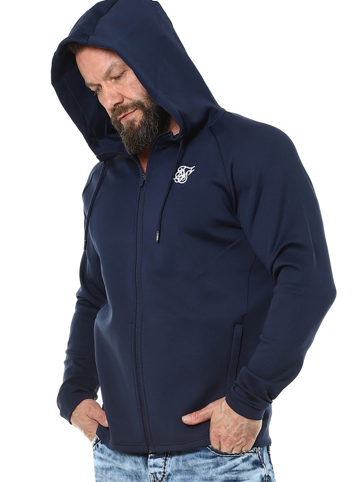 Essentials Full Zip SikSilk Hoodie Blue Lars_7.jpg