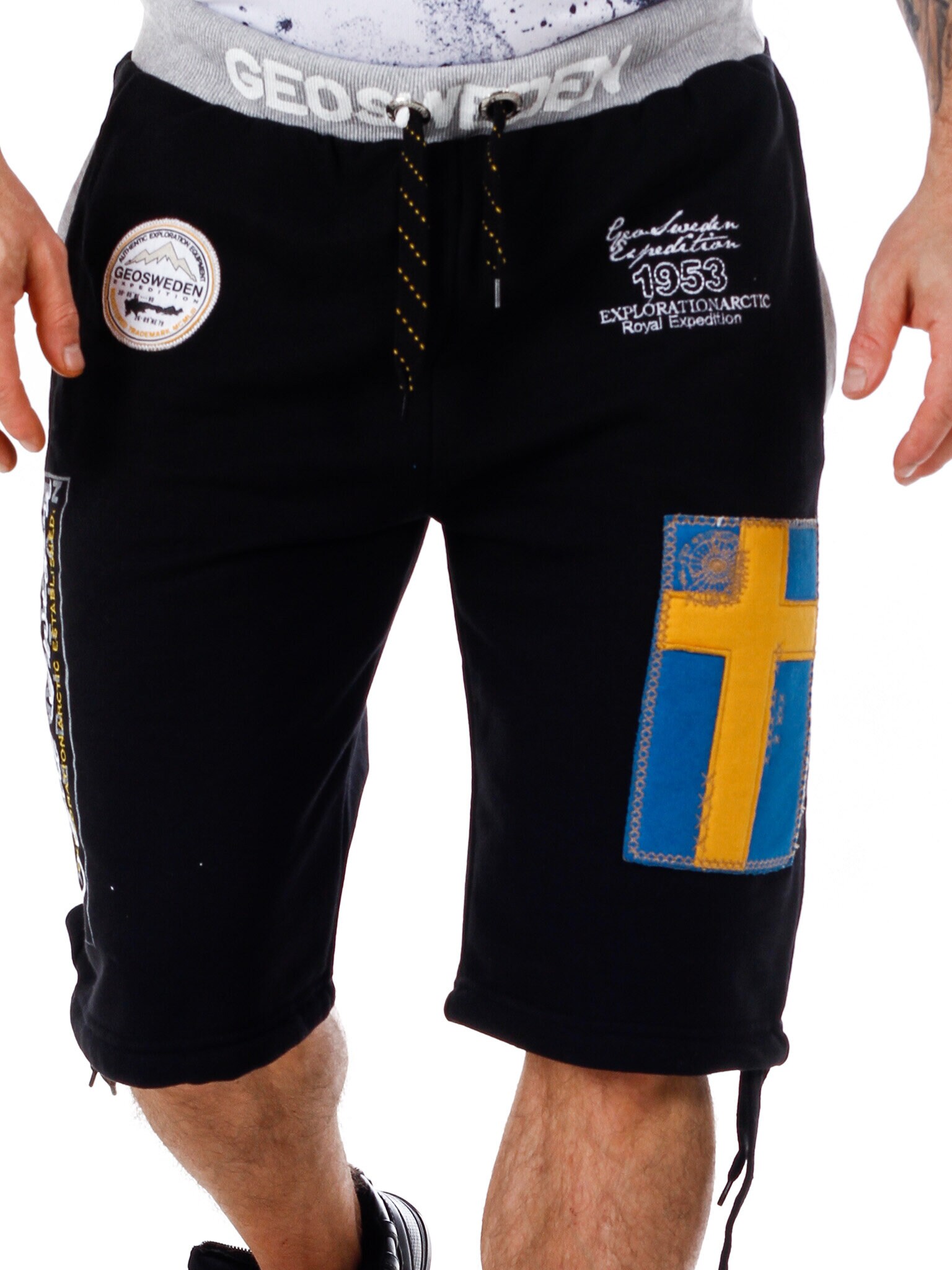 Spodenki Bermudy Geo Sweden - Czarne