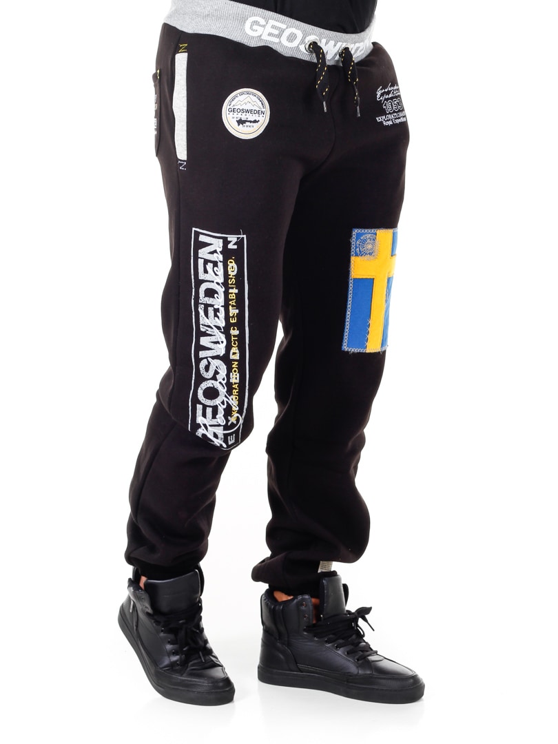 Spodnie Dresowe - Geo Sweden - Czarne