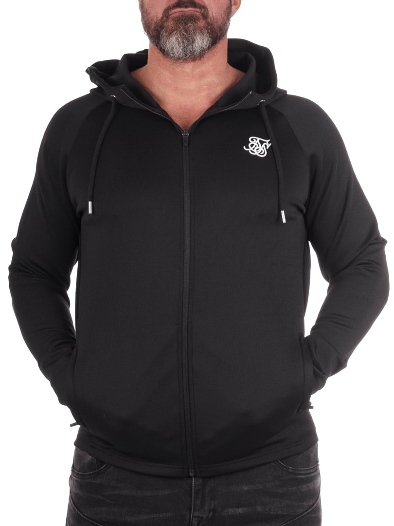 Full Zip SikSilk Hoodie Black_2.jpg