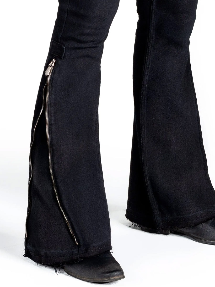 Hellriser Side Zipper Jeans Black 3.jpg